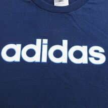 XL/古着 アディダス adidas 半袖 ビンテージ Tシャツ メンズ 90s ビッグロゴ コットン 紺 ネイビー 24mar06 中古_画像3