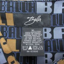 XL/古着 半袖 シャツ メンズ BALLA 総柄 大きいサイズ ロング丈 紺他 ネイビー 24mar07 中古 トップス_画像5