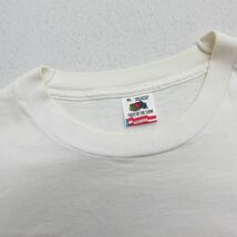 XL/古着 フルーツオブザルーム 半袖 ビンテージ Tシャツ メンズ 90s Porkys ドライブイン コットン クルーネック 白 ホワイト 24mar08 中古_画像5