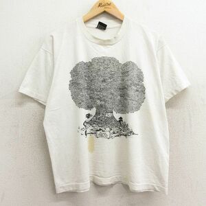 XL/古着 スクリーンスターズ 半袖 ビンテージ ロック バンド Tシャツ メンズ 80s THE FAMILY TREE エアロスミス キッス KISS クルーネック