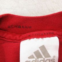 古着 アディダス adidas 半袖 ビンテージ Tシャツ キッズ ボーイズ 子供服 00s FIFAワールドカップ サッカー コットン クルーネック 赤_画像6