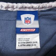 古着 リーボック 半袖 ビンテージ フットボール Tシャツ キッズ ボーイズ 子供服 00s NFL シアトルシーホークス ションアレキサンダー_画像7