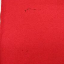 古着 半袖 ビンテージ Tシャツ キッズ ボーイズ 子供服 80s DAY CAMP 人 コットン クルーネック 赤 レッド ユニフォーム ゲームシャツ_画像6
