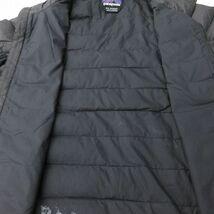 古着 パタゴニア patagonia 長袖 ダウン ジャケット キッズ ボーイズ 子供服 黒 ブラック 23dec19_画像4