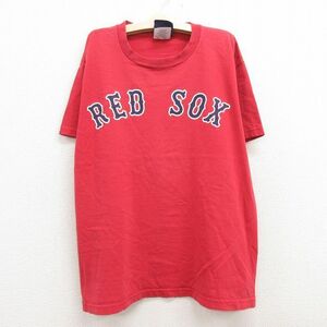 古着 マジェスティック 半袖 ビンテージ Tシャツ キッズ ボーイズ 子供服 00s MLB ボストンレッドソックス テッドウィリアムズ 9 コッ