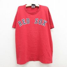 古着 マジェスティック 半袖 ビンテージ Tシャツ キッズ ボーイズ 子供服 00s MLB ボストンレッドソックス テッドウィリアムズ 9 コッ_画像1