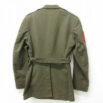 S/古着 長袖 ビンテージ ミリタリー ジャケット 特攻服 メンズ 60s 濃緑 グリーン 22nov04 中古 アウター フライト_画像3