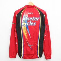 M/古着 長袖 サイクリング シャツ メンズ 90s Exeter Cycles 星 赤他 レッド 23nov18 中古 アウター_画像2