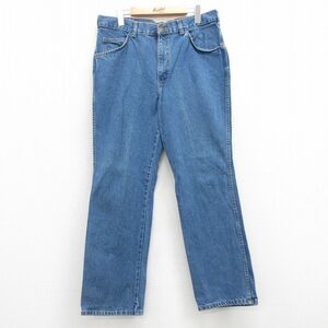 W35/古着 ディッキーズ Dickies ジーンズ メンズ 80s BRANDERS コットン タロン 紺 ネイビー デニム 23aug22 中古 ボトムス ジーパン G