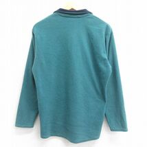 M/古着 パタゴニア patagonia 長袖 ハーフジップ フリース ジャケット メンズ 90s ワンポイントロゴ キャプリーン 緑系 グリーン 23dec_画像3