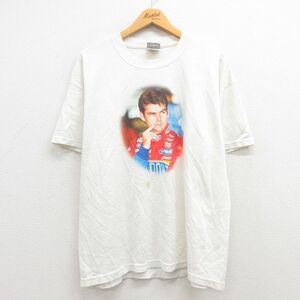 L/古着 半袖 ビンテージ Tシャツ メンズ 00s ジェフゴードン コットン クルーネック 白系 ホワイト 23mar03 中古