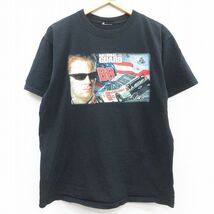 L/古着 半袖 ビンテージ Tシャツ メンズ 00s NASCAR デイルアーンハートジュニア シボレー クルーネック 黒 ブラック 23apr07 中古_画像1