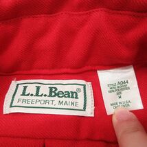 L/古着 エルエルビーン LLBEAN 長袖 ブランド シャツ メンズ 80s 赤 レッド 23jul22 中古 トップス_画像3