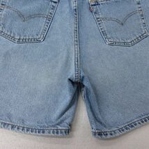 古着 リーバイス Levis 660 ショート パンツ ショーツ レディース 90s ヒゲ コットン 紺 ネイビー デニム 23jul06 中古 ボトムス 短パ_画像10