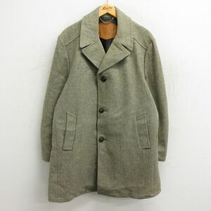 XL/古着 ウールリッチ 長袖 ウール ジャケット コート メンズ 80s ロング丈 薄緑系 グリーン 23nov15 中古 アウター