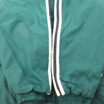 XL/古着 アディダス adidas 長袖 ナイロン ジャケット ベンチコート メンズ 90s ビッグロゴ 大きいサイズ ロング丈 緑 グリーン 内側キ_画像8