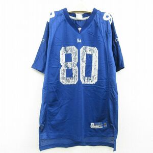 古着 リーボック 半袖 フットボール Tシャツ キッズ ボーイズ 子供服 NFL ニューヨークジャイアンツ ジェレミーショッキー ラングラン