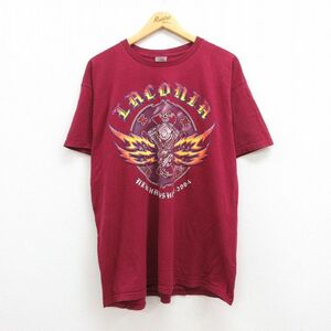 XL/古着 半袖 ビンテージ Tシャツ メンズ 00s ラコニア モーター 大きいサイズ コットン クルーネック エンジ 22jul21 中古