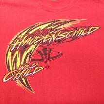 XL/古着 半袖 Tシャツ メンズ Jac Haudenschild レーシングカー クルーネック 赤 レッド 23jun03 中古_画像3