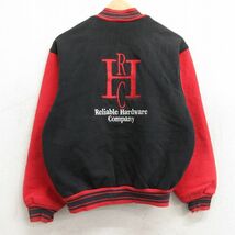 M/古着 フルーツオブザルーム 長袖 ジャケット メンズ 90s RHC 刺繍 ツートンカラー 黒他 ブラック 23dec13 中古 アウター ジャンパー_画像1