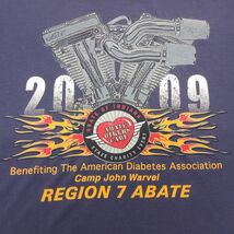 XL/古着 半袖 ビンテージ Tシャツ メンズ 00s モーター ABATE 企業広告 大きいサイズ クルーネック 紫 パープル 23jun29 中古_画像3