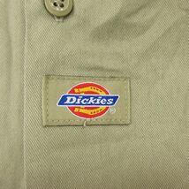 XL/古着 ディッキーズ Dickies 長袖 ワーク シャツ メンズ 大きいサイズ ロング丈 緑系 グリーン 22oct13 中古 トップス_画像3