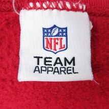 XL/古着 長袖 スウェット メンズ 00s NFL アトランタファルコンズ 大きいサイズ クルーネック 赤 レッド アメフト スーパーボウル 23oc_画像3