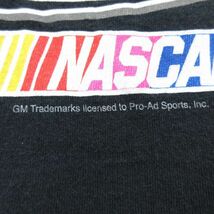L/古着 半袖 ビンテージ Tシャツ メンズ 00s シボレー レーシング NASCAR コットン クルーネック 黒 ブラック 23apr05 中古_画像3
