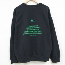 XL/古着 長袖 スウェット メンズ 00s IRISH PRIDE クルーネック 黒 ブラック 23oct02 中古 スエット トレーナー トップス_画像2