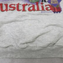 L/古着 長袖 スウェット メンズ 90s The BIG VACATION オーストラリア コアラ クルーネック 薄グレー 霜降り 23oct02 中古 スエット ト_画像5