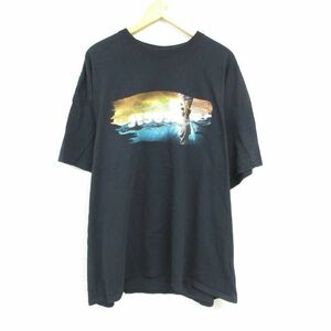 XL/古着 半袖 Tシャツ メンズ JESUS 大きいサイズ コットン クルーネック 黒 ブラック 23apr06 中古