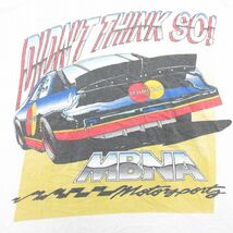 XL/古着 半袖 ビンテージ Tシャツ メンズ 90s レーシングカー MBNA クルーネック 白 ホワイト 23mar03 中古_画像4