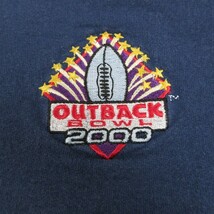 XL/古着 ヘインズ Hanes 長袖 スウェット メンズ 00s OUTBACK BOWL フットボール 大きいサイズ クルーネック 濃紺 ネイビー 23sep26 中_画像2