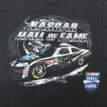 L/古着 半袖 Tシャツ メンズ レーシングカー NASCAR シボレー コットン クルーネック 黒 ブラック 23jun21 中古_画像3