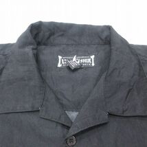 XL/古着 半袖 シャツ メンズ 00s トライバル柄 開襟 オープンカラー 黒 ブラック 23aug09 中古 トップス_画像6