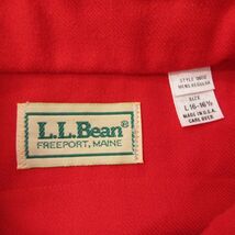 L/古着 エルエルビーン LLBEAN 長袖 シャツ メンズ 90s 赤 レッド 23sep28 中古 トップス_画像3