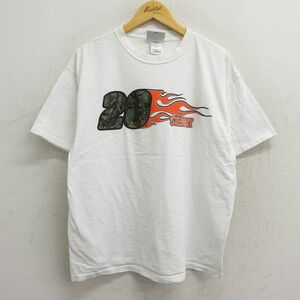 XL/古着 半袖 ビンテージ Tシャツ メンズ 00s 20 STEWART コットン クルーネック 白 ホワイト 23aug02 中古