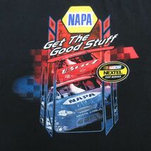 XL/古着 半袖 ビンテージ Tシャツ メンズ 00s レーシングカー NAPA NASCAR 大きいサイズ コットン クルーネック 黒 ブラック 23jun29_画像3