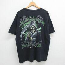 XL/古着 半袖 ビンテージ Tシャツ メンズ 00s 死神 バイクウィーク 大きいサイズ コットン クルーネック 黒 ブラック spe 23mar31 中古_画像2