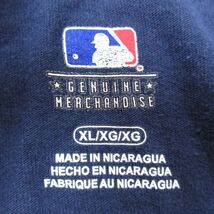 XL/古着 半袖 Tシャツ メンズ MLB ニューヨークヤンキース 大きいサイズ クルーネック 紺 ネイビー メジャーリーグ ベースボール 野球_画像4