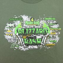 XL/古着 半袖 Tシャツ メンズ BRIZZARD BASH 企業広告 コットン クルーネック 緑 グリーン 23jun01 中古_画像3