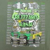 XL/古着 半袖 Tシャツ メンズ BRIZZARD BASH 企業広告 コットン クルーネック 緑 グリーン 23jun01 中古_画像4