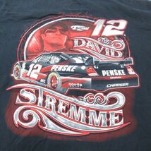 XL/古着 半袖 Tシャツ メンズ NASCAR STREMME レーシングカー 大きいサイズ コットン クルーネック 黒 ブラック 23jun24 中古_画像4