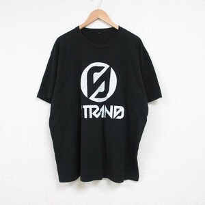 XL/古着 半袖 Tシャツ メンズ 大きいサイズ クルーネック 黒 ブラック 23jul21 中古