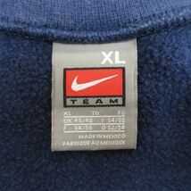 XL/古着 ナイキ NIKE 長袖 スウェット メンズ NFC 大きいサイズ クルーネック 紺 ネイビー 23sep13 中古 スエット トレーナー トップス_画像3