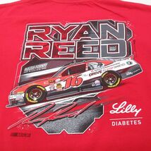 XL/古着 半袖 Tシャツ メンズ NASCAR ライアンリード レーシングカー 大きいサイズ コットン クルーネック 赤 レッド 23jul21 中古_画像4