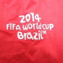 XL/古着 半袖 Tシャツ メンズ FIFA WORLD CUP ワールドカップ イングランド サッカー コットン クルーネック 赤 レッド 23jun23 中古_画像5