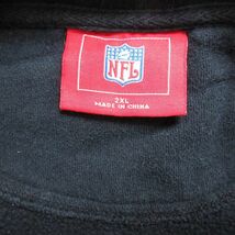 XL/古着 長袖 スウェット メンズ 00s NFL ピッツバーグスティーラーズ 刺繍 大きいサイズ クルーネック 黒 ブラック アメフト スーパー_画像3