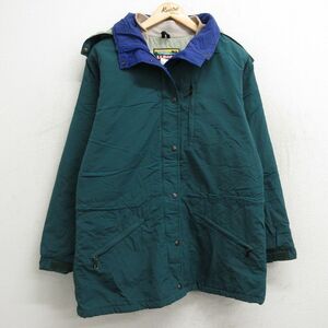 古着 エルエルビーン LLBEAN 長袖 ナイロン ジャケット パーカー レディース 80s 緑 グリーン 23dec20 中古 アウター ウインドブレーカ