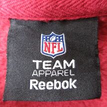 L/古着 リーボック REEBOK 長袖 スウェット パーカー メンズ 00s NFL ワシントンレッドスキンズ 刺繍 エンジ アメフト スーパーボウル_画像4